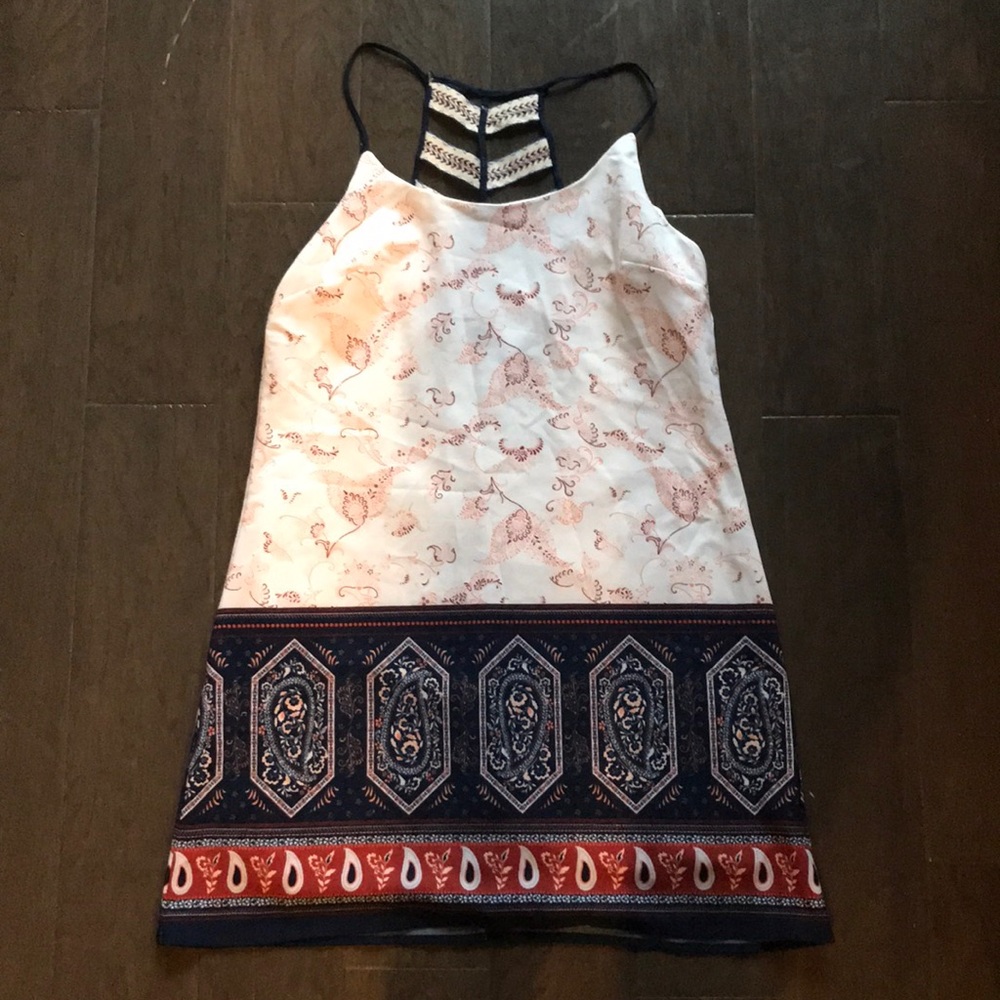 White Paisley Dress